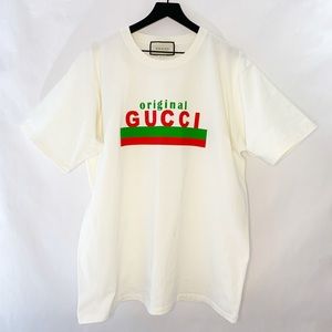 Gucci | "Original Gucci" Print Oversize Ivory T-shirt